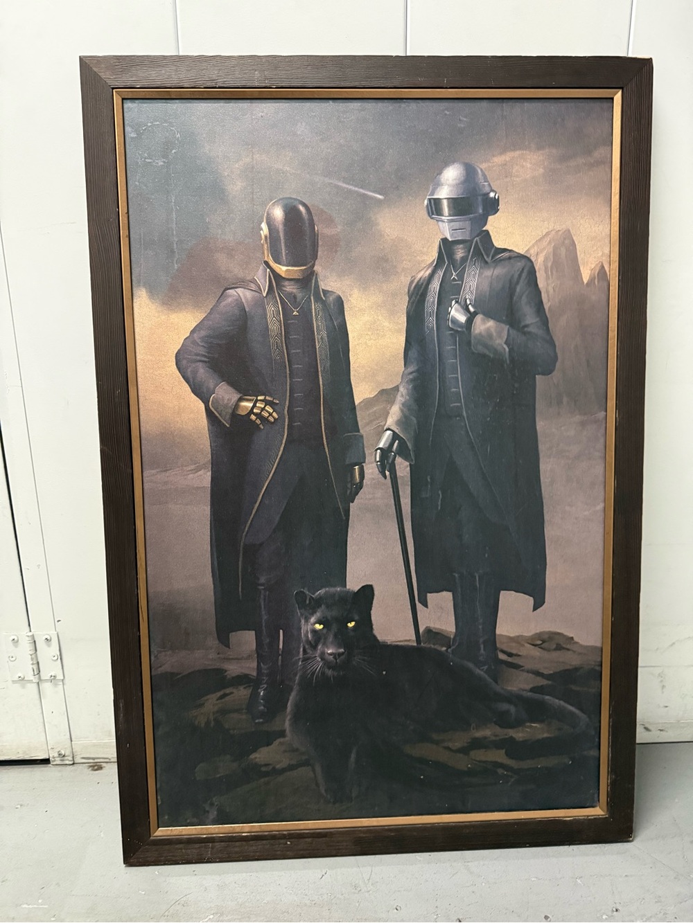 Daft Punk Starboy Painting Warren Fu Signed Canvas Print 191/500 Rare
